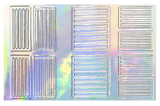 Jolifin Hologramm XL Sticker - Stripes