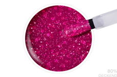 Jolifin LAVENI Shellac - Thermo pink-white Glitter 12ml