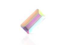 Jolifin LAVENI Strass-Diamond - small rectangle irisierend