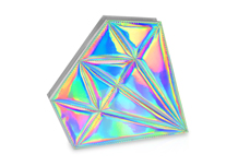 Bolsa de cepillos Jolifin - Holograma de diamantes