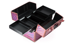 Jolifin Mobiler Kosmetik Koffer - rosy hologramm