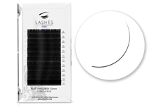 Jolifin Lashes - SingleBox Flat 12mm - 1:1 D-Curl 0,15