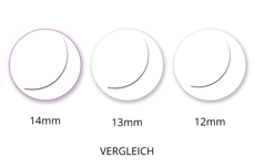 Jolifin Lashes - SingleBox 14mm - Volumen D-Curl 0,07