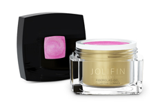 Jolifin LAVENI - Fiberglas-Gel clear pink Glimmer 30ml