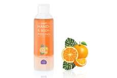 Jolifin hand & body peeling - happy orange 200ml