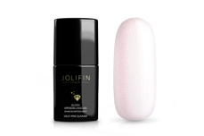 Jolifin LAVENI Glossy sealing gel without sweating layer - milky pink mica 11ml  