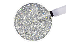 Jolifin LAVENI Shellac - sparkle chrome hologramm silver 12ml