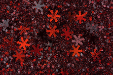 Jolifin Snowflake Glitter - cranberry