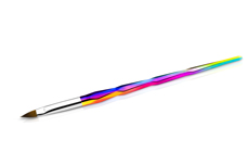 Jolifin Geometric Rainbow Brush - Lengua de Gato Tamaño 4