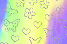 Jolifin Aurora Sticker - Butterfly Mix Cosmos