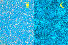 Jolifin LAVENI Nightshine Glitter - pastell-blue