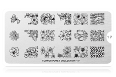 MoYou-London Schablone Flower Power Collection 17