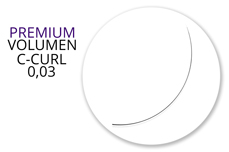 Jolifin Lashes - Premium MixBox - Volumen C-Curl 0,03