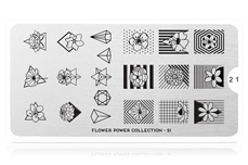Esténcil MoYou-Londres Flower Power Collection 21