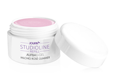 Jolifin Studioline Refill - Aufbau-Gel milchig rosé Glimmer 5ml