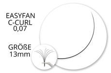 Jolifin Lashes - EasyFan - SingleBox 13mm C-Curl 0,07 