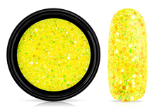 Jolifin LAVENI Nightshine Glitter - glossy neon-yellow