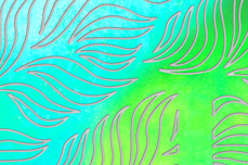 Jolifin Aurora Sticker - Waves tropical green