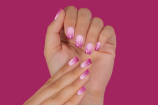 Jolifin LAVENI Shellac PeelOff - Thermo pink-white Glitter 12ml