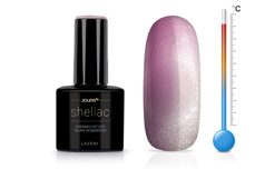 Jolifin LAVENI Shellac - Thermo Cat-Eye taupe-rosewood 10ml