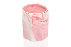Jolifin LAVENI PRO - Porte-brosse en céramique rose