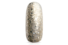 Jolifin LAVENI Shellac - silver-prosecco Glitter 12ml