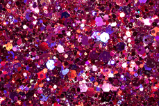 Jolifin Hexagon Glittermix - hologramm berry