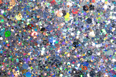 Jolifin Hexagon Glittermix - hologramm silver
