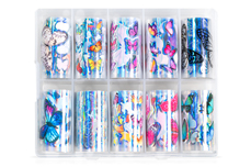 Jolifin Transfer Nail Foils Box - Hologramme Papillons