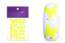 Jolifin Schmetterling Sticker - neon-yellow
