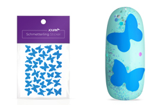 Jolifin Schmetterling Sticker - neon-blue