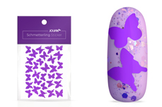Autocollant papillon Jolifin - néon-violet