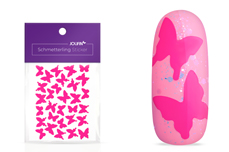 Jolifin Schmetterling Sticker - neon-pink