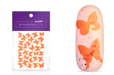 Jolifin Butterfly Sticker - orange fluo
