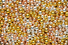 Jolifin LAVENI Magnetic Micro Pearls Mix - rosé-gold & silver & gold