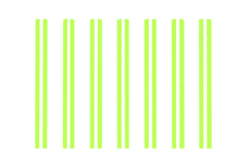 Jolifin LAVENI XL Sticker - Stripes neon-green flash