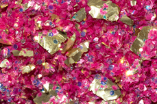 Jolifin LAVENI Foil Flakes Glitter - gold & magenta