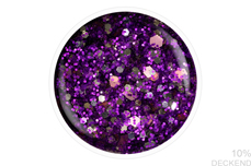 Jolifin LAVENI Shellac - purple ice cream Glitter 12ml