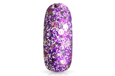 Jolifin LAVENI Shellac - purple ice cream Glitter 12ml