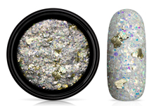 Jolifin LAVENI Foil Flakes Glitter - or & gris