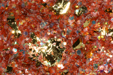 Jolifin LAVENI Foil Flakes Glitter - gold & copper