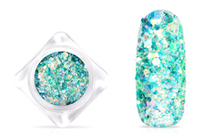 Jolifin Hexagon Glitter - icy turquoise