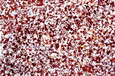 Jolifin White Snow Glittermix - red