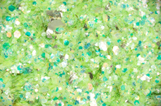 Jolifin LAVENI Foil Flakes Glitter - gold & green