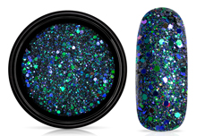 Jolifin LAVENI Sparkle Glitter - chameleon emerald blue