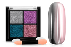 Jolifin Mirror-Chrome Compact Pigment - Color 4er