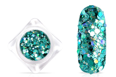 Jolifin Hexagon Glitter - turquoise