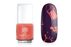 Jolifin Stamping Lacquer - juicy apricot 12ml