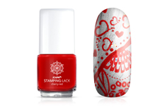 Jolifin Stamping-Lack cerise-rouge 12ml