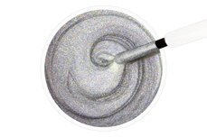 Jolifin Stamping-Lack - hologramm silver 12ml
